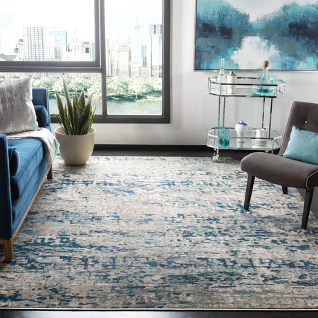 Safavieh Madison 10'-0" x 14'-0" Rug in Grey / Blue