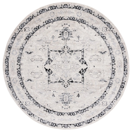 Safavieh Brentwood 6'-7" x 6'-7" Rug in Ivory / Black