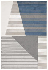 Safavieh Pyramid 4'-5" x 6'-5" Rug in Ivory / Grey Navy