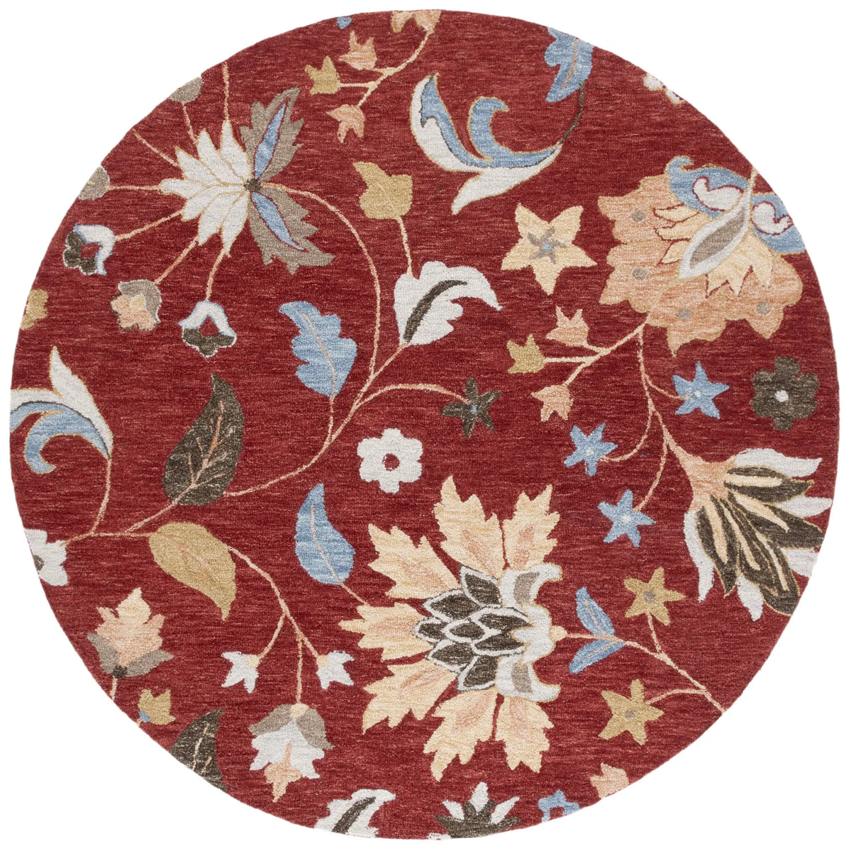 Safavieh Jardin 6'-0" x 6'-0" Rug in Red / Orange