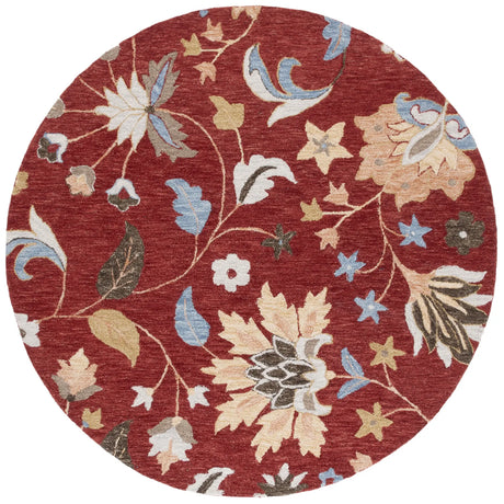 Safavieh Jardin 6'-0" x 6'-0" Rug in Red / Orange