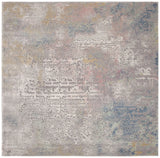 Safavieh Meadow 100 6'-7" x 6'-7" Rug in Grey / Gold