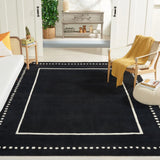 Safavieh Bella 10'-0" x 14'-0" Rug in Black / Ivory