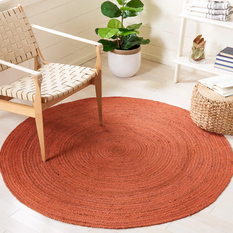Safavieh Vintage Leather 5'-0" x 5'-0" Rug in Rust