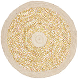 Safavieh Cape Cod 4'-0" x 4'-0" Rug in Gold / Natural