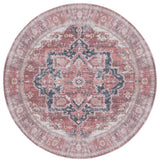 Safavieh Arizona 6'-0" x 6'-0" Rug in Dark Red / Beige