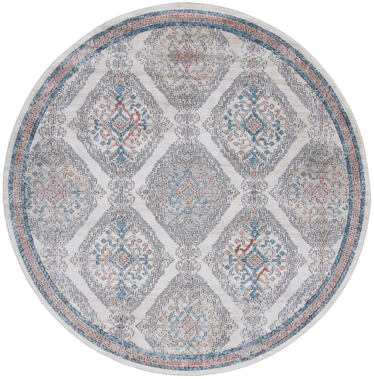 Safavieh Oregon 800 6'-7" x 6'-7" Rug in Grey / Ivory
