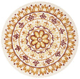 Safavieh Novelty 4'-0" x 4'-0" Rug in Ivory / Gold