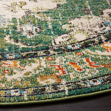 Safavieh Monaco 10'-0" x 10'-0" Rug in Forest Green / Light Blue
