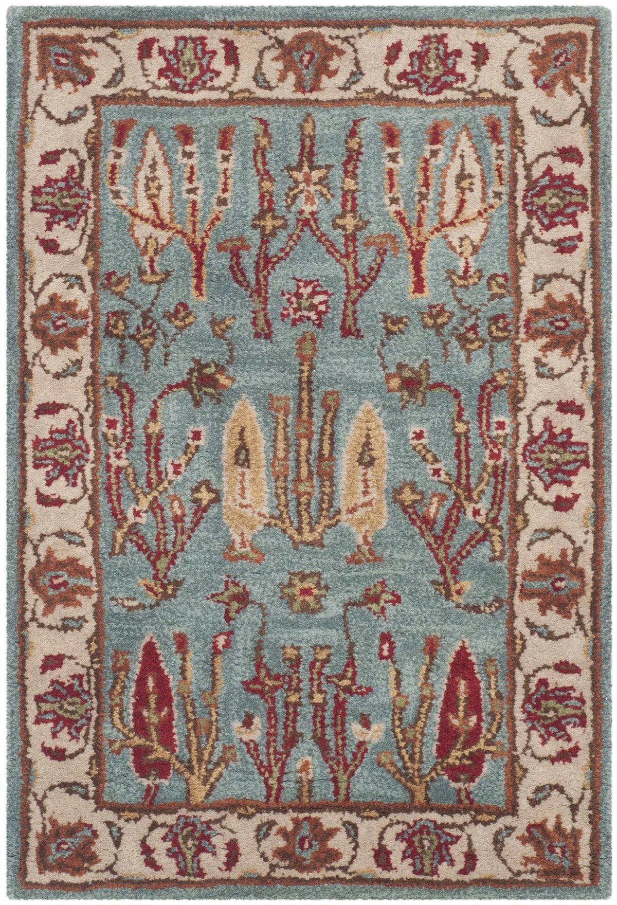Safavieh Heritage 2'-0" x 3'-0" Rug in Blue / Ivory