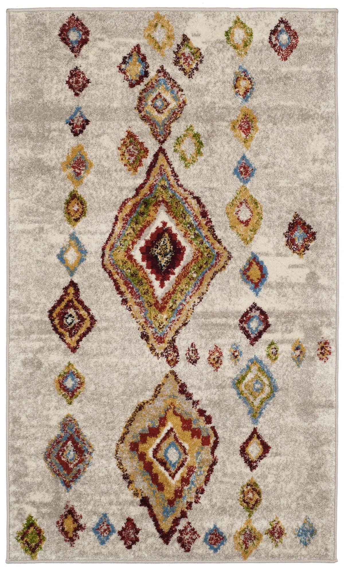 Safavieh Sagamore 3'-0" x 5'-0" Rug in Light Grey / Terracotta