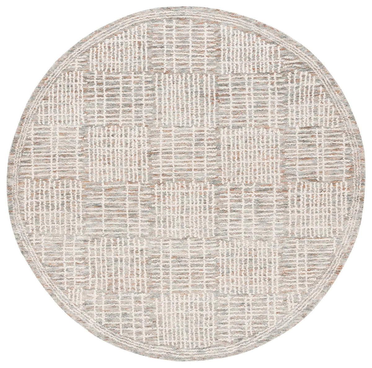 Safavieh Abstract 6'-0" x 6'-0" Rug in Brown / Ivory