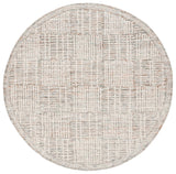 Safavieh Abstract 6'-0" x 6'-0" Rug in Brown / Ivory