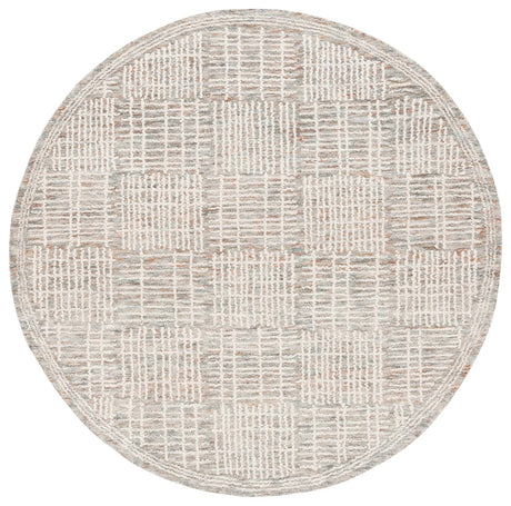 Safavieh Abstract 6'-0" x 6'-0" Rug in Brown / Ivory