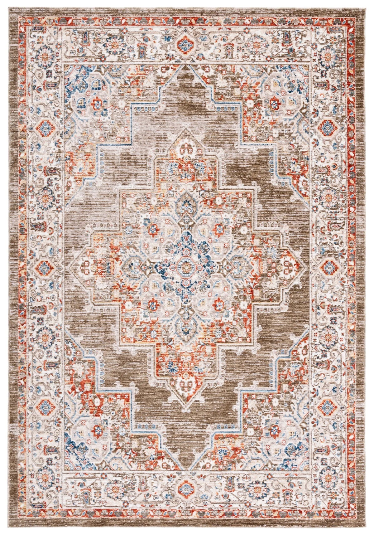 Safavieh Olympia 4'-0" x 6'-0" Rug in Green / Ivory