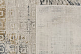 Dynamic Rugs Quartz 27071 Ivory/Slate Rugs - Corner