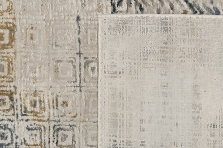 Dynamic Rugs Quartz 27071 Ivory/Slate Rugs - Corner