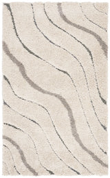 Safavieh Florida Shag 3'-3" x 5'-3" Rug in Cream / Light Blue