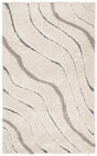 Safavieh Florida Shag 3'-3" x 5'-3" Rug in Cream / Light Blue