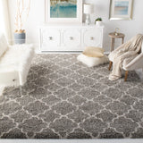 Safavieh Hudson Shag 10'-0" x 14'-0" Rug in Grey / Ivory