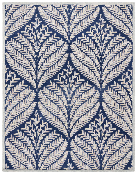 Safavieh Capri 10'-0" x 14'-0" Rug in Navy / Ivory