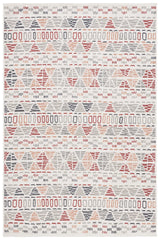 Safavieh Pyramid 4'-5" x 6'-5" Rug in Ivory Grey / Rust