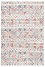 Safavieh Pyramid 4'-5" x 6'-5" Rug in Ivory Grey / Rust