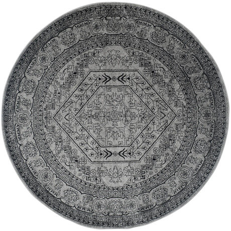 Safavieh Adirondack 10'-0" x 10'-0" Rug in Silver / Black