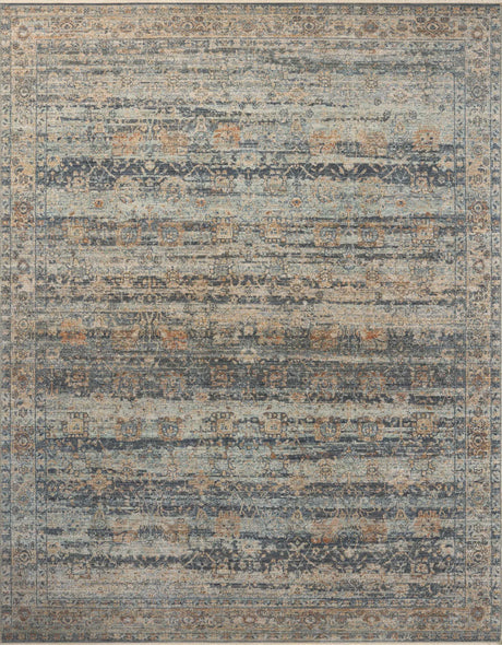 Loloi Heritage Her-09 Sky/Sunset Rug - main flat