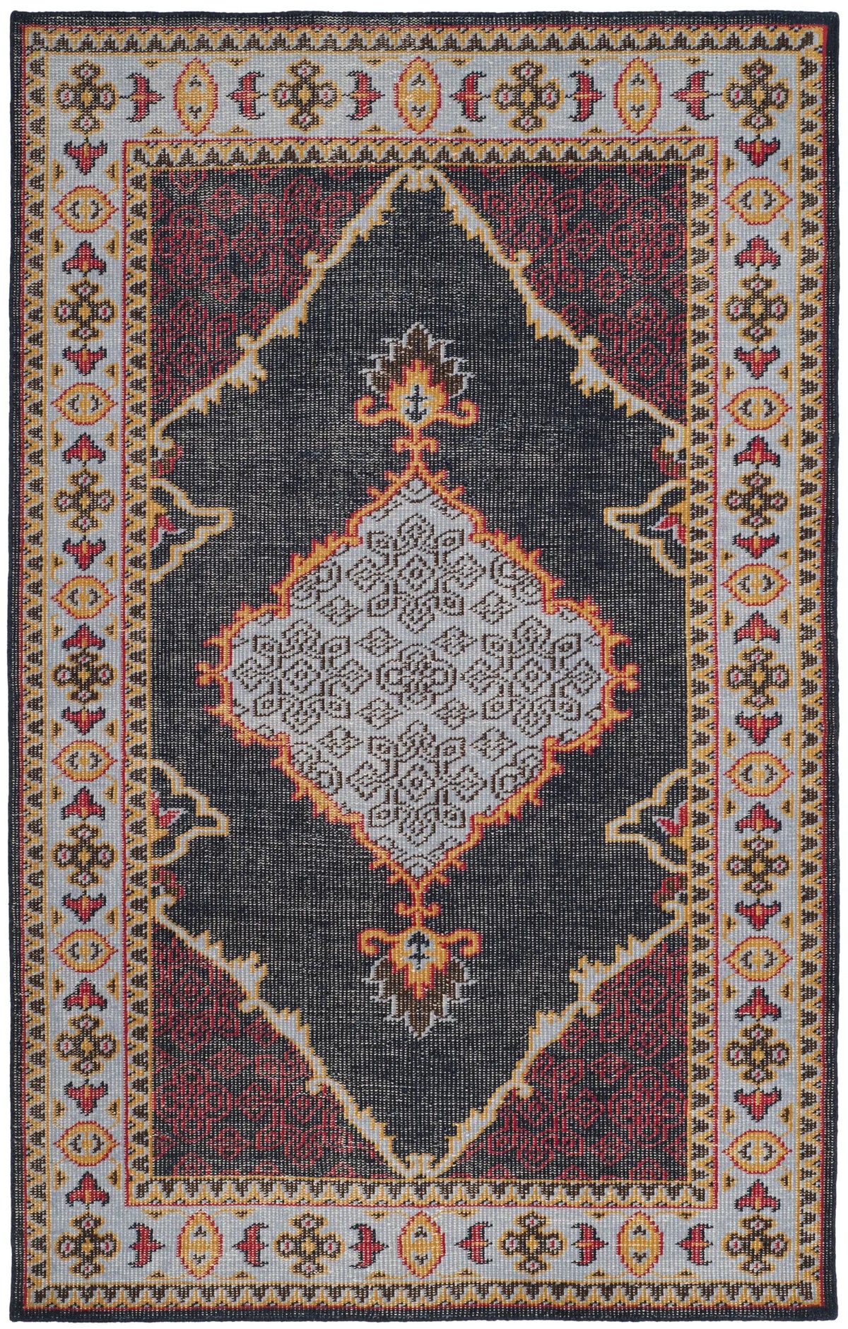 Safavieh Stone Wash 5'-0" x 8'-0" Rug in Blue / Multi