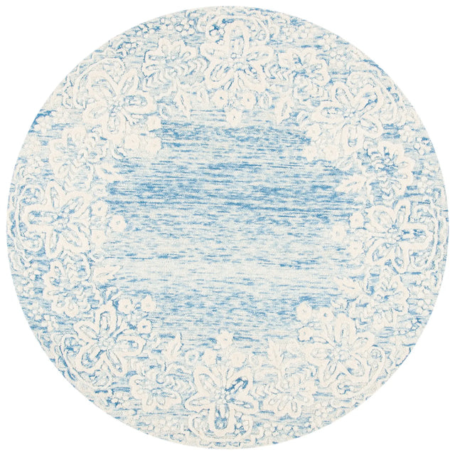 Safavieh Glamour 6'-0" x 6'-0" Rug in Blue / Ivory