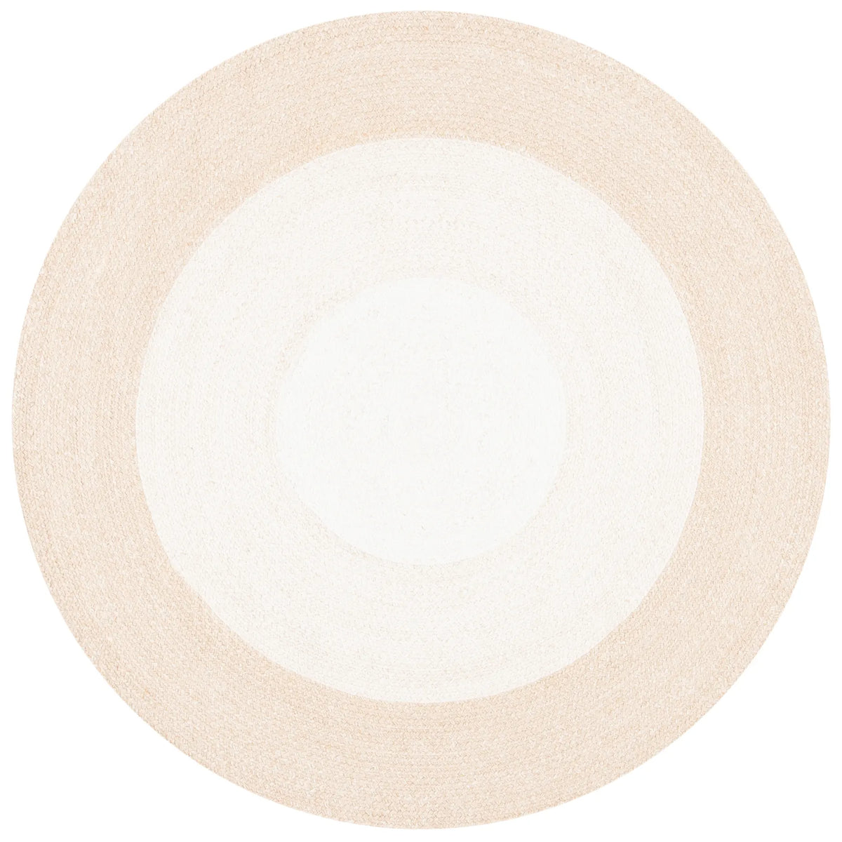 Safavieh Braided 5'-0" x 5'-0" Rug in Beige / Ivory