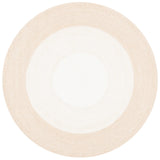 Safavieh Braided 5'-0" x 5'-0" Rug in Beige / Ivory