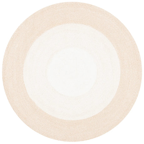 Safavieh Braided 5'-0" x 5'-0" Rug in Beige / Ivory
