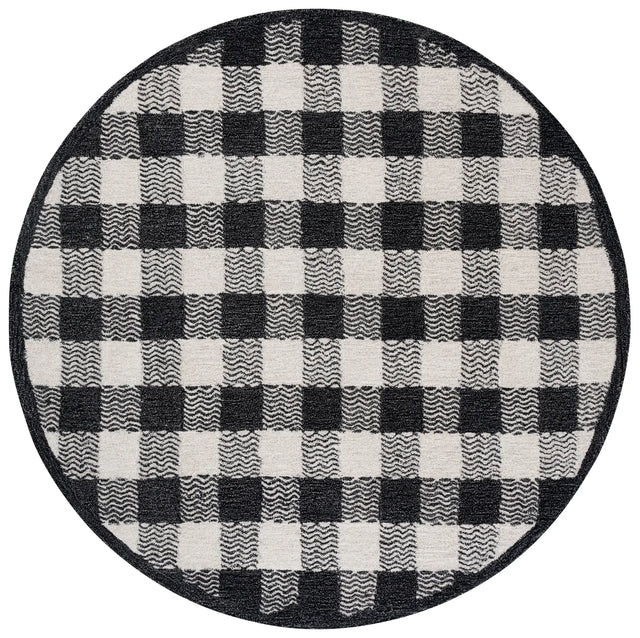 Safavieh Genre 6'-0" x 6'-0" Rug in Charcoal / Ivory