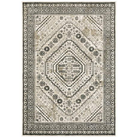 Oriental Weavers Sphinx Georgia 659C0 Ivory/ Grey Rugs - main flat