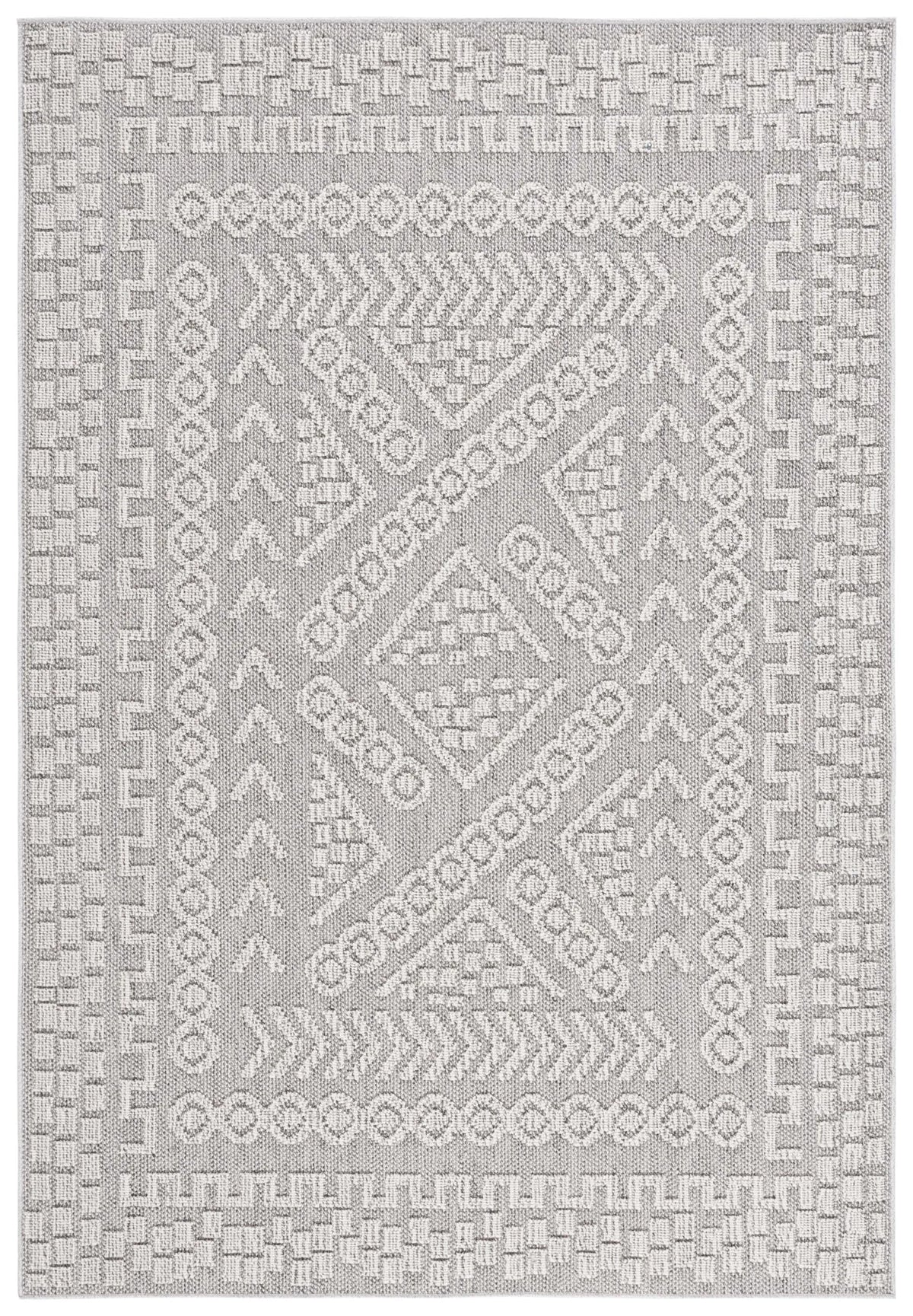 Safavieh Global 4'-0" x 6'-0" Rug in Grey / Ivory