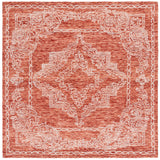 Safavieh Metro 6'-0" x 6'-0" Rug in Rust / Ivory