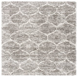 Safavieh Hudson Shag 7'-0" x 7'-0" Rug in Grey / Ivory