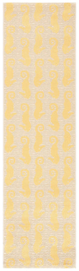 Safavieh Courtyard 2'-3" x 8'-0" Rug in Beige / Yellow