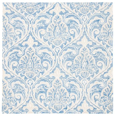 Safavieh Micro-Loop 5'-0" x 5'-0" Rug in Blue / Ivory