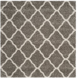 Safavieh Hudson Shag 7'-0" x 7'-0" Rug in Grey / Ivory