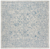 Safavieh Courtyard 6'-7" x 6'-7" Rug in Grey / Navy