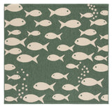 Safavieh Courtyard 6'-7" x 6'-7" Rug in Dark Green / Ivory