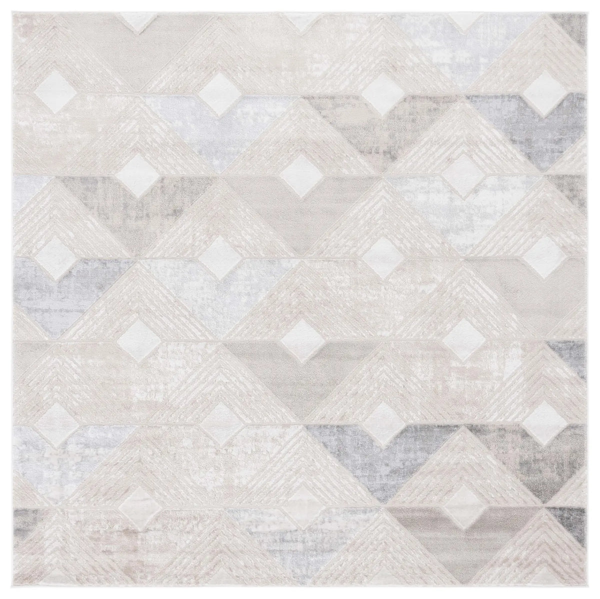 Safavieh Saylor 100 6'-3" x 6'-3" Rug in Grey / Dark Grey