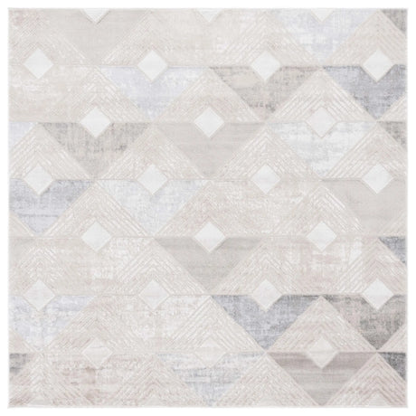 Safavieh Saylor 100 6'-3" x 6'-3" Rug in Grey / Dark Grey
