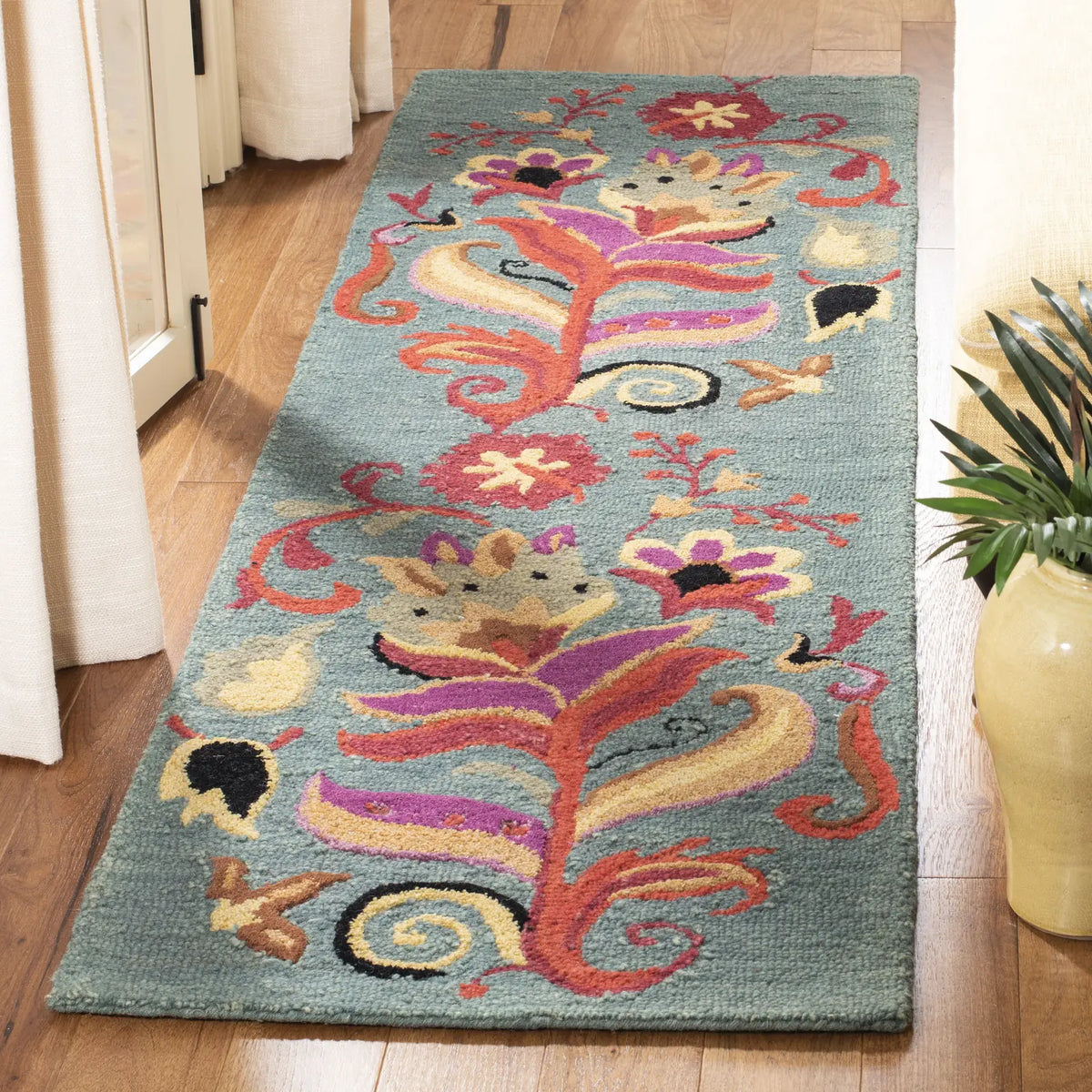 Safavieh Blossom 2'-6" x 10'-0" Rug in Blue / Multi
