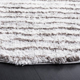 Safavieh Berber Shag 7'-0" x 7'-0" Rug in Grey / Dark Grey