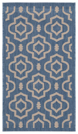 Safavieh Courtyard 2'-0" x 3'-7" Rug in Blue / Beige