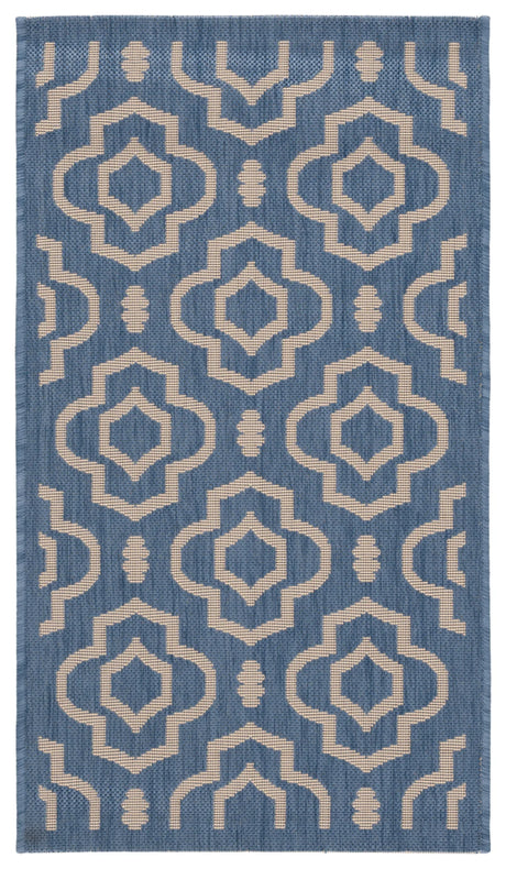 Safavieh Courtyard 2'-0" x 3'-7" Rug in Blue / Beige